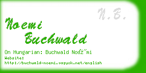 noemi buchwald business card